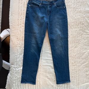 LOFT Dark Blue Straight Leg Jeans